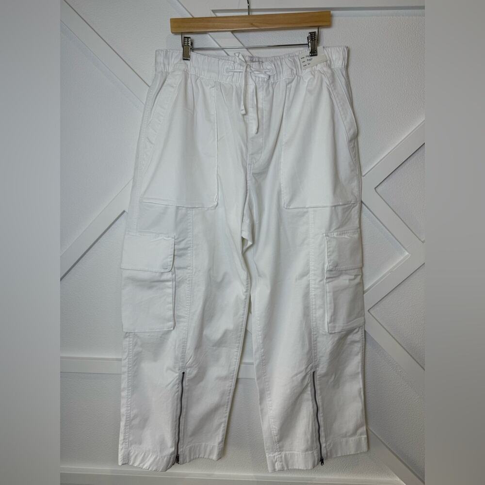 Abercrombie & Fitch White Wide Leg Pants